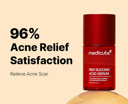 Medicube Red Succinic Acid Serum for Acne & Oil Control – Pore Minimizing Niacinamide Serum (UAE)