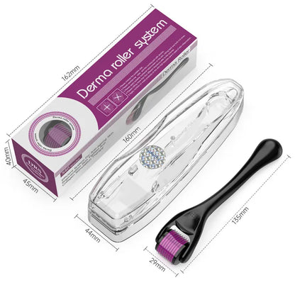 Derma Roller System – Microneedling Skin & Hair Growth Roller for Acne Scars, Beard Growth & Skin Rejuvenation (UAE)