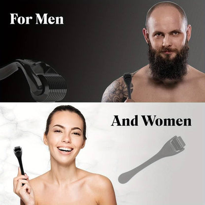 Derma Roller System – Microneedling Skin & Hair Growth Roller for Acne Scars, Beard Growth & Skin Rejuvenation (UAE)