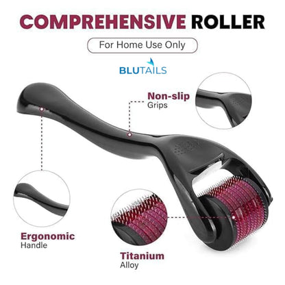 Derma Roller System – Microneedling Skin & Hair Growth Roller for Acne Scars, Beard Growth & Skin Rejuvenation (UAE)