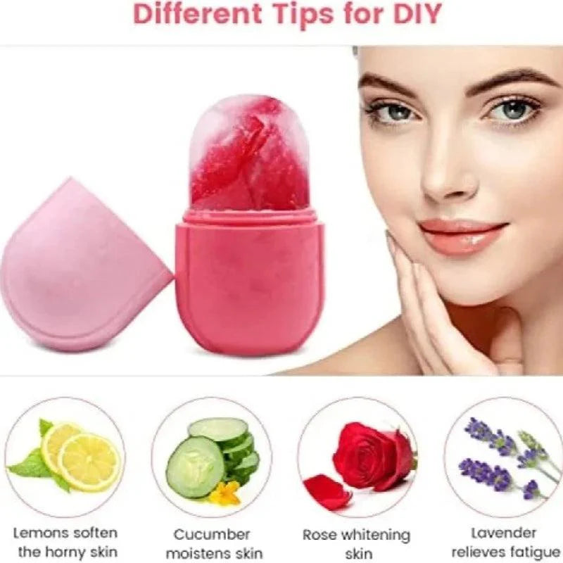 Face Glow Ice Roller – Skin Tightening & Puffiness Relief Tool for Glowing, Refreshing Skin ( UAE)