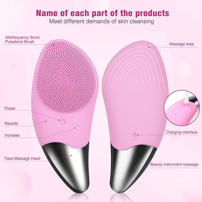 Facial Cleansing Brush for Women – Electric Deep Pore Cleanser for Clear & Glowing Skin (UAE)