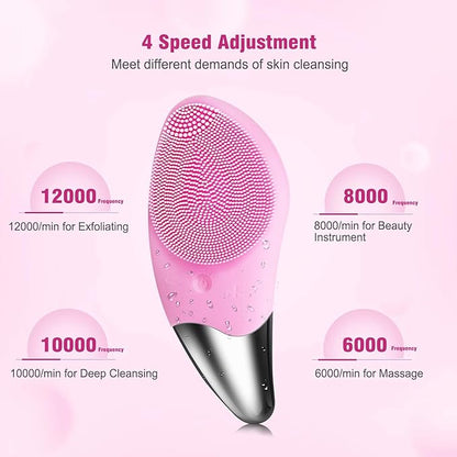 Facial Cleansing Brush for Women – Electric Deep Pore Cleanser for Clear & Glowing Skin (UAE)