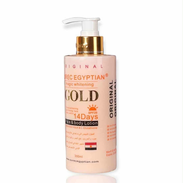Pure Egyptian Magic Whitening Gold Lotion – Brightening & Skin Tone Even Cream (UAE)