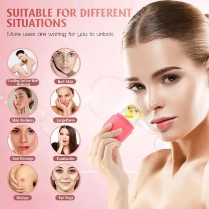 Face Glow Ice Roller – Skin Tightening & Puffiness Relief Tool for Glowing, Refreshing Skin ( UAE)