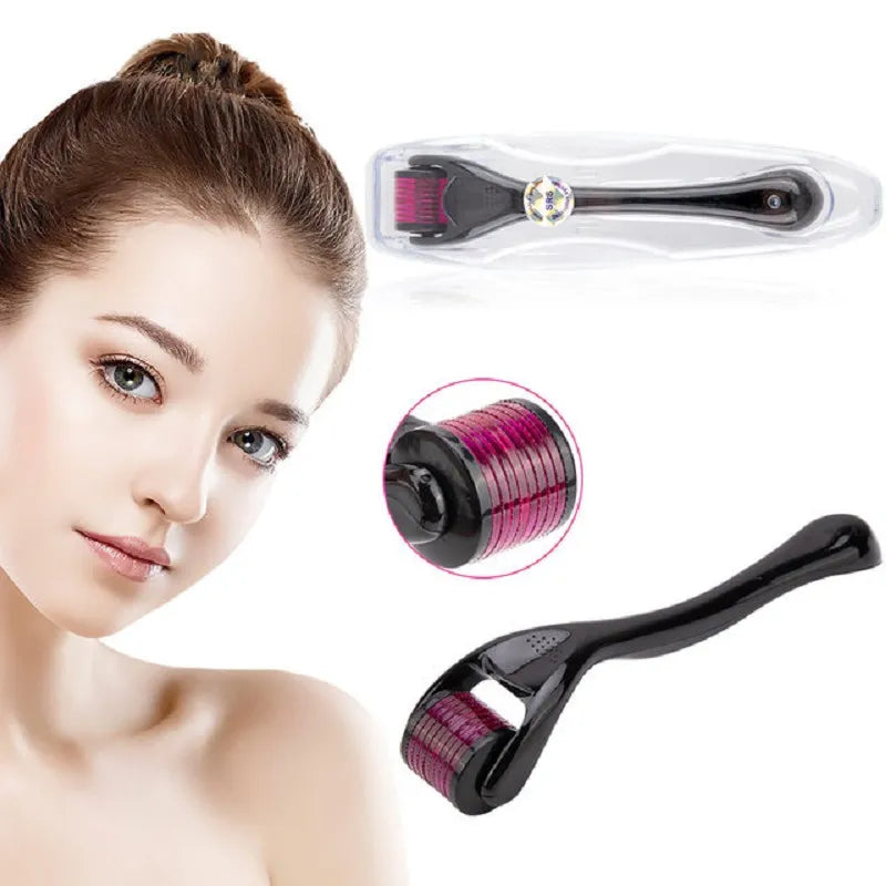 Derma Roller System – Microneedling Skin & Hair Growth Roller for Acne Scars, Beard Growth & Skin Rejuvenation (UAE)