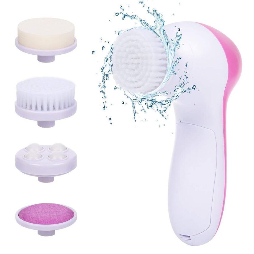 5-in-1 Facial Cleansing Brush – Electric Deep Clean & Exfoliating Skin Care Tool (UAE)