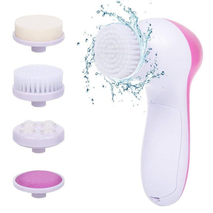 5-in-1 Facial Cleansing Brush – Electric Deep Clean & Exfoliating Skin Care Tool (UAE)