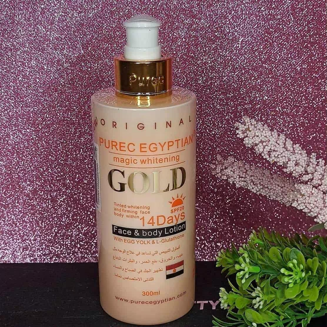 Pure Egyptian Magic Whitening Gold Lotion – Brightening & Skin Tone Even Cream (UAE)