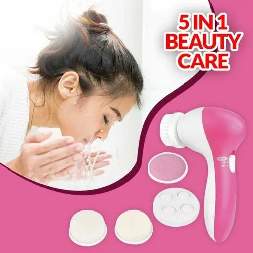 5-in-1 Facial Cleansing Brush – Electric Deep Clean & Exfoliating Skin Care Tool (UAE)