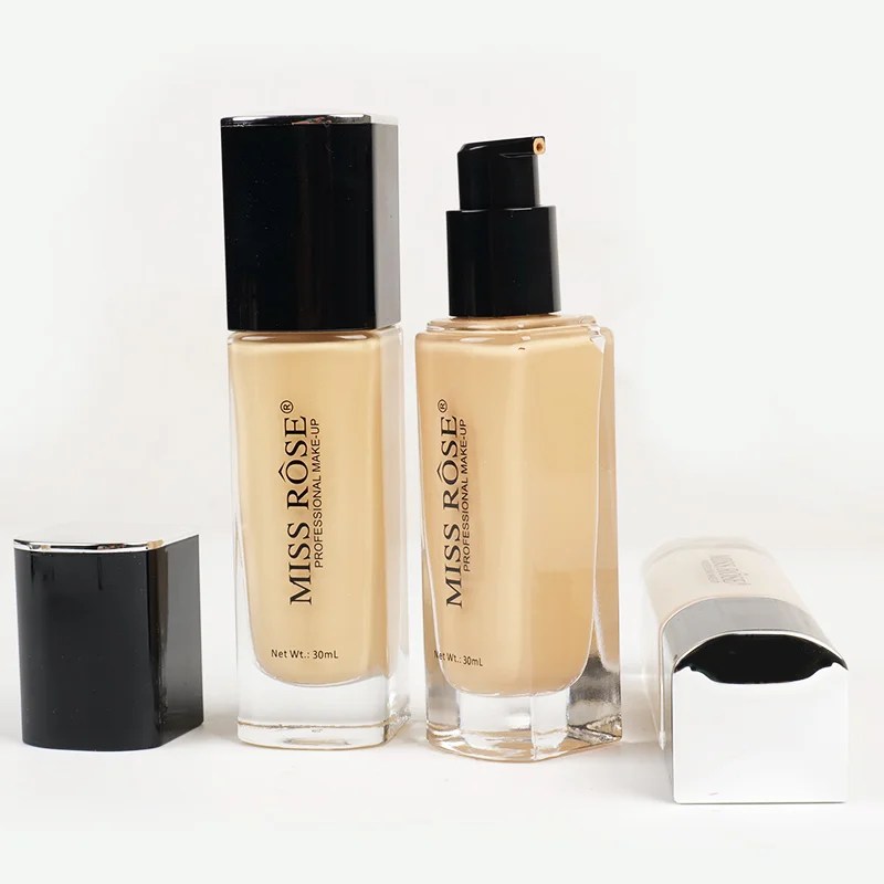 Miss Rose Liquid Foundation – Full Coverage, Long-Lasting Matte Finish Makeup for Flawless & Smooth Skin (UAE)