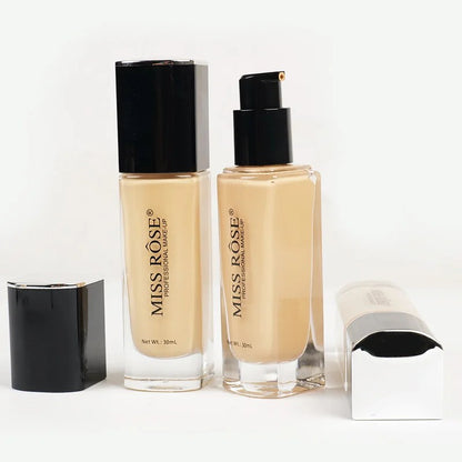 Miss Rose Liquid Foundation – Full Coverage, Long-Lasting Matte Finish Makeup for Flawless & Smooth Skin (UAE)