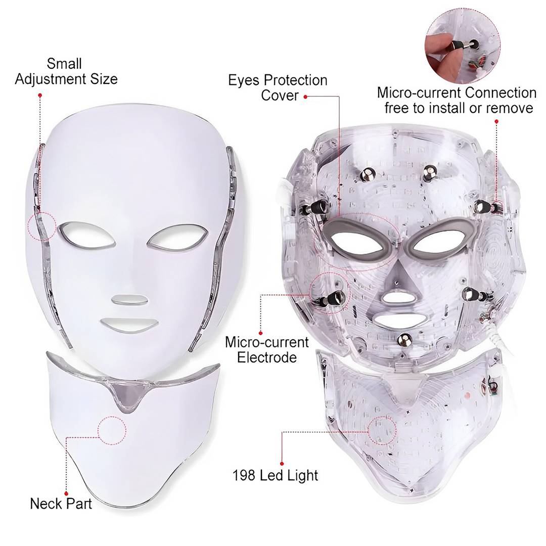 LED Photon Rejuvenation Face Mask – Anti-Aging Light Therapy Mask for Acne, Wrinkles & Skin Brightening (UAE)