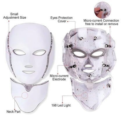 LED Photon Rejuvenation Face Mask – Anti-Aging Light Therapy Mask for Acne, Wrinkles & Skin Brightening (UAE)