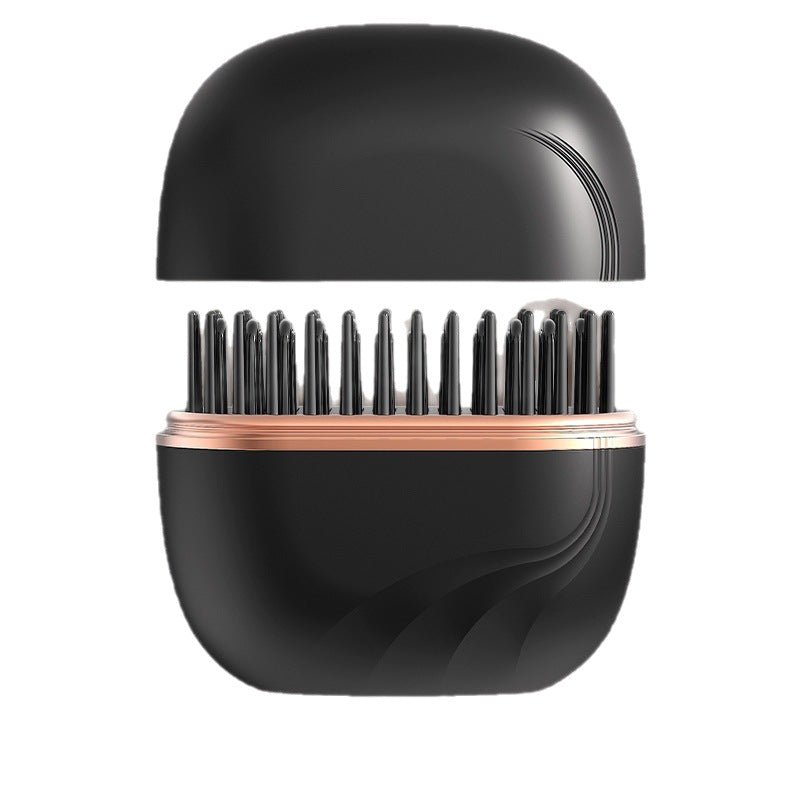Mini Wireless Hair Straightener Comb – Portable Rechargeable Anti-Frizz Styling Brush (UAE)