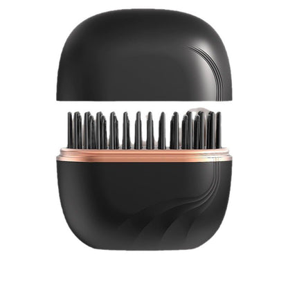 Mini Wireless Hair Straightener Comb – Portable Rechargeable Anti-Frizz Styling Brush (UAE)