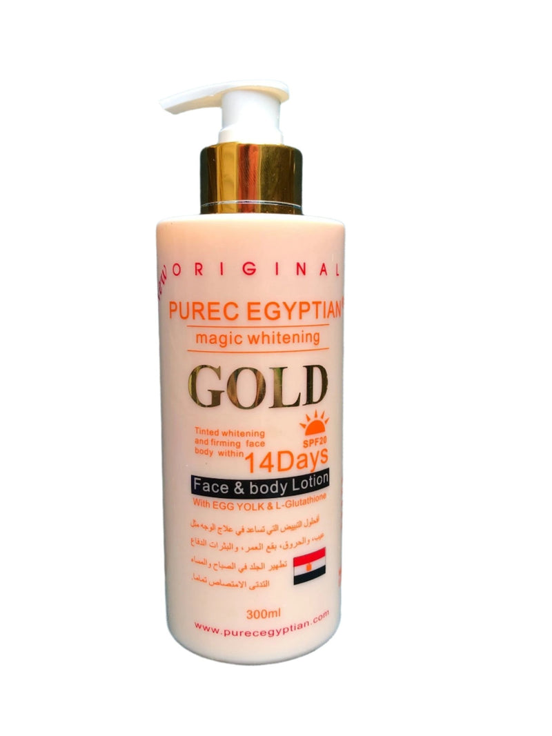 Pure Egyptian Magic Whitening Gold Lotion – Brightening & Skin Tone Even Cream (UAE)