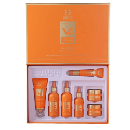 Vitamin C Brightening &Anti-Aging Skincare Set (7-in-1 Complete Routine) (UAE)